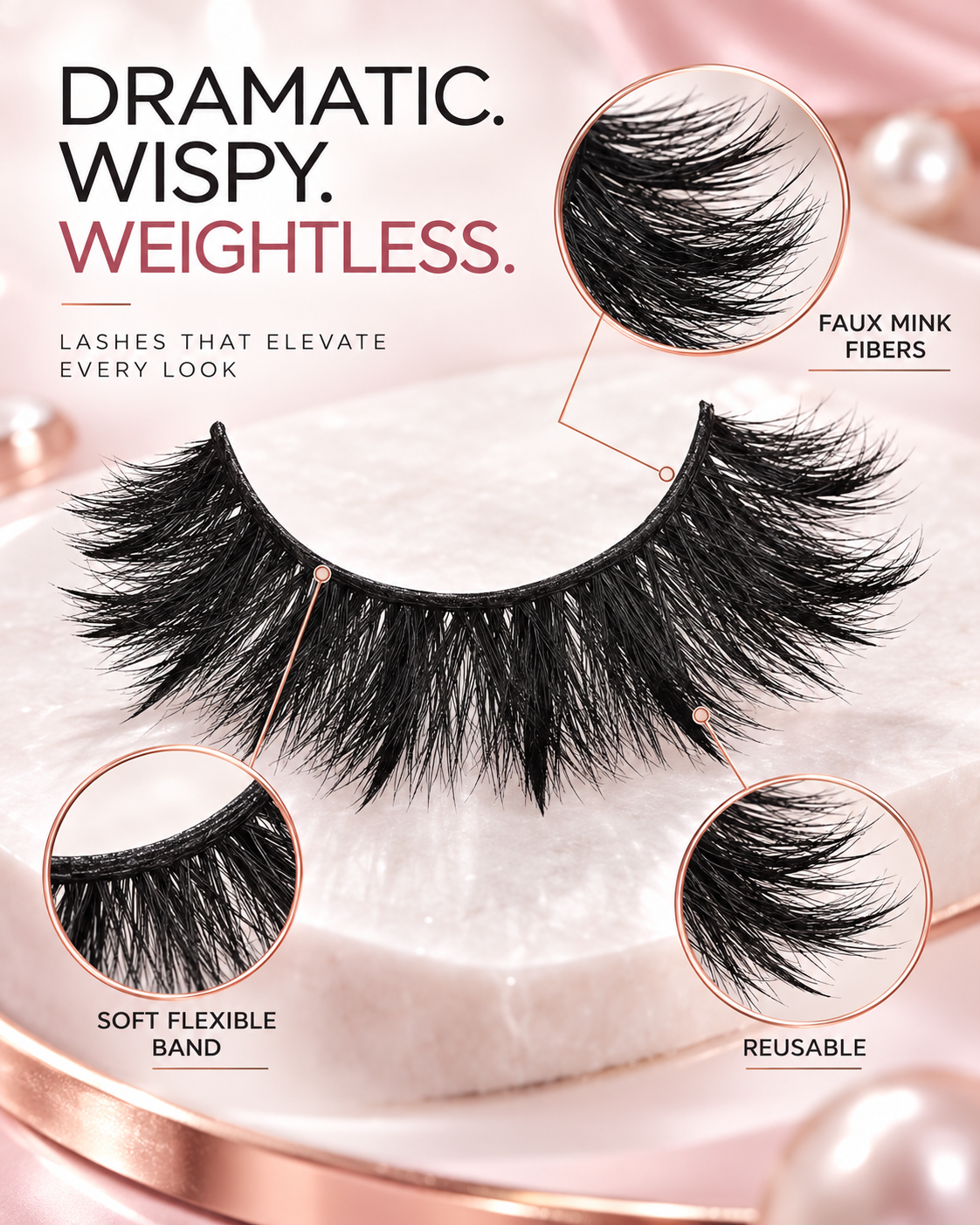 Lashora™ 7-Pair Faux Mink Lash Kit