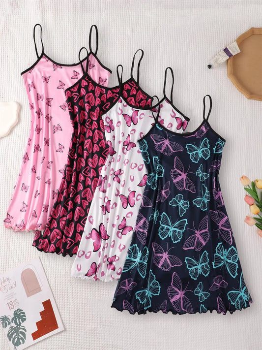 IvoryDream™ Satin Nightdress - 4 Pack